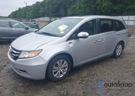 2014 Honda Odyssey Ex-L из США, поврежденный, VIN 5FNRL5H66EB063889